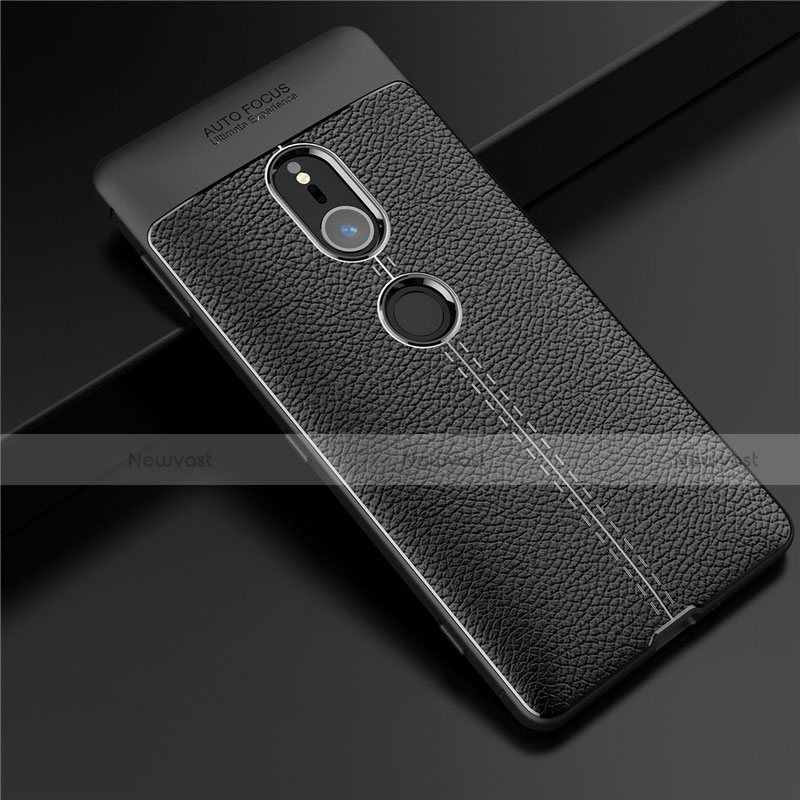 Soft Silicone Gel Leather Snap On Case Cover for Sony Xperia XZ2