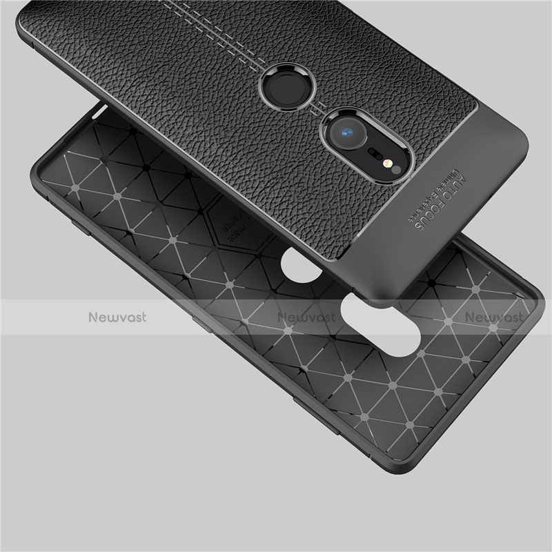 Soft Silicone Gel Leather Snap On Case Cover for Sony Xperia XZ2