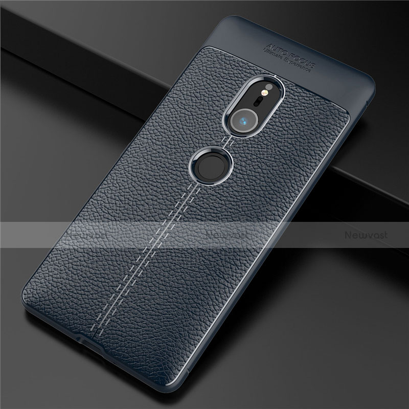 Soft Silicone Gel Leather Snap On Case Cover for Sony Xperia XZ2