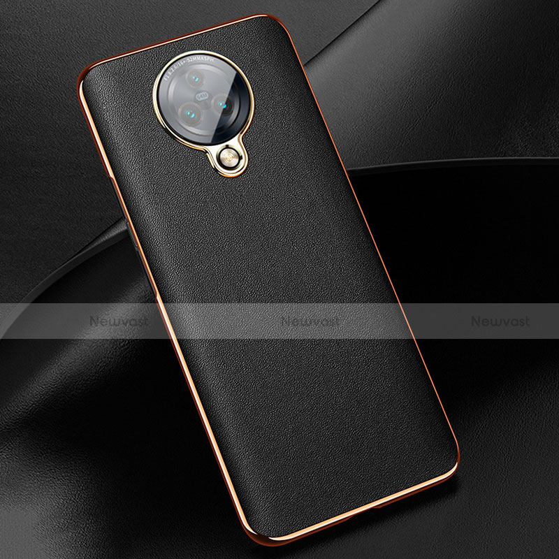 Soft Silicone Gel Leather Snap On Case Cover for Vivo Nex 3 Black