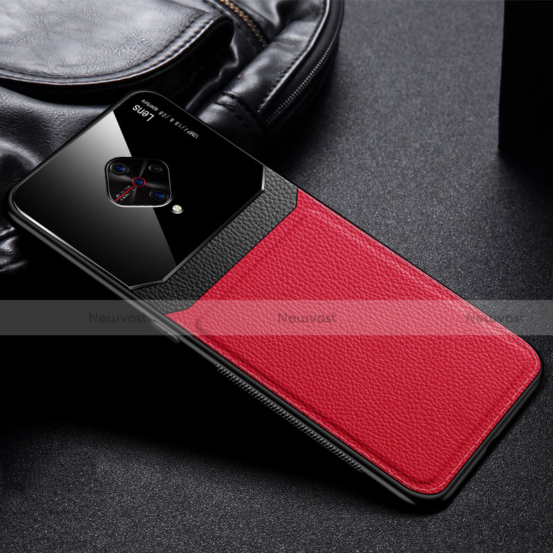 Soft Silicone Gel Leather Snap On Case Cover for Vivo S1 Pro
