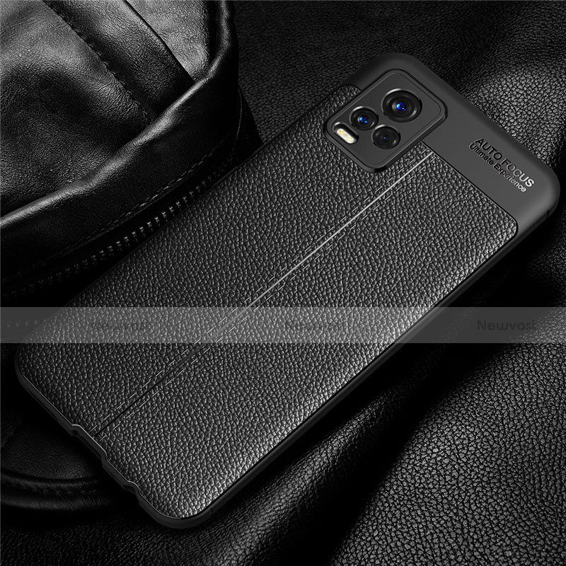 Soft Silicone Gel Leather Snap On Case Cover for Vivo V20