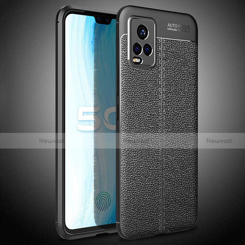 Soft Silicone Gel Leather Snap On Case Cover for Vivo V20 Pro 5G