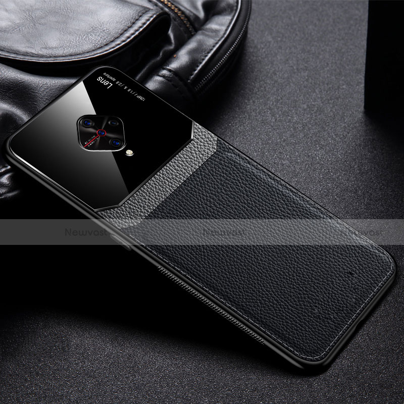 Soft Silicone Gel Leather Snap On Case Cover for Vivo X50 Lite