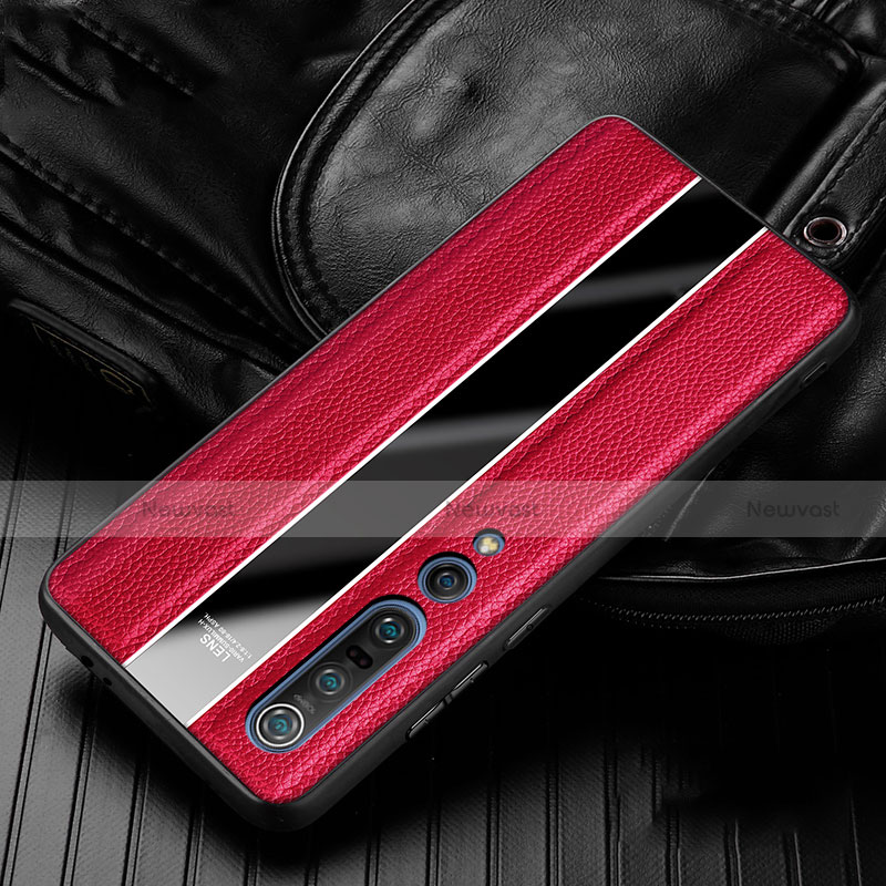 Soft Silicone Gel Leather Snap On Case Cover for Xiaomi Mi 10 Pro