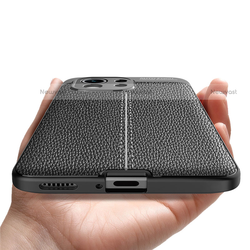 Soft Silicone Gel Leather Snap On Case Cover for Xiaomi Mi 11 5G