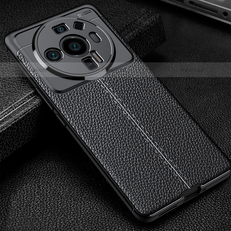 Soft Silicone Gel Leather Snap On Case Cover for Xiaomi Mi 12 Ultra 5G Black