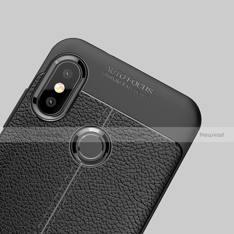 Soft Silicone Gel Leather Snap On Case Cover for Xiaomi Mi A2 Lite