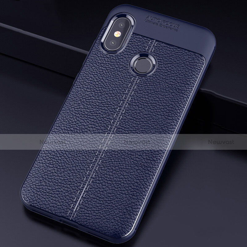 Soft Silicone Gel Leather Snap On Case Cover for Xiaomi Mi A2 Lite