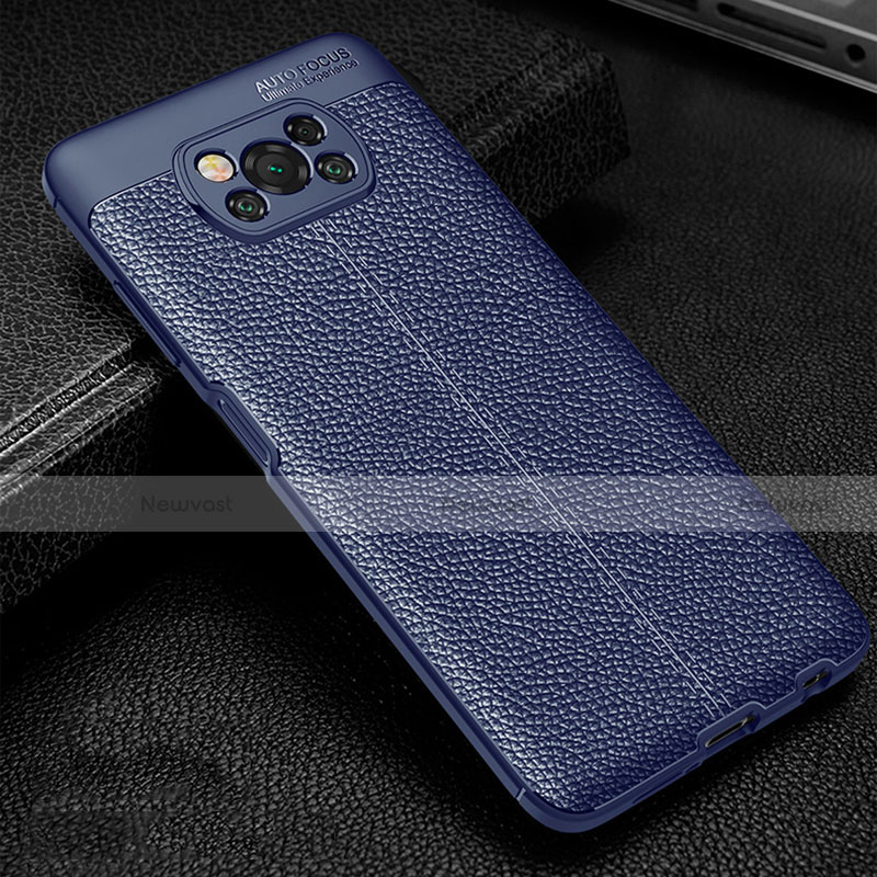 Soft Silicone Gel Leather Snap On Case Cover for Xiaomi Poco X3 NFC