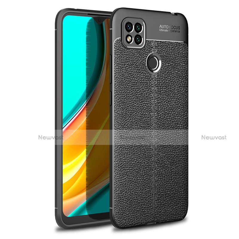 Soft Silicone Gel Leather Snap On Case Cover for Xiaomi Redmi 9 India