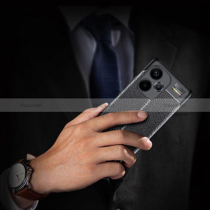 Soft Silicone Gel Leather Snap On Case Cover for Xiaomi Redmi Note 13 Pro+ Plus 5G