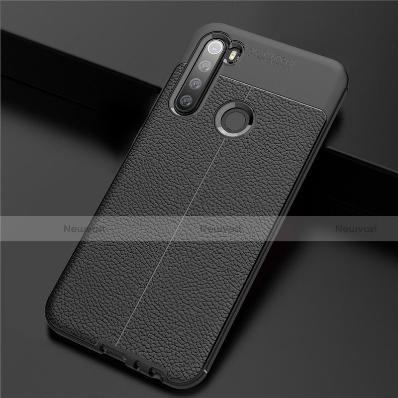 Soft Silicone Gel Leather Snap On Case Cover for Xiaomi Redmi Note 8 (2021)