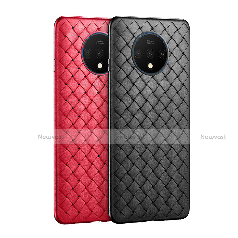 Soft Silicone Gel Leather Snap On Case Cover H01 for OnePlus 7T