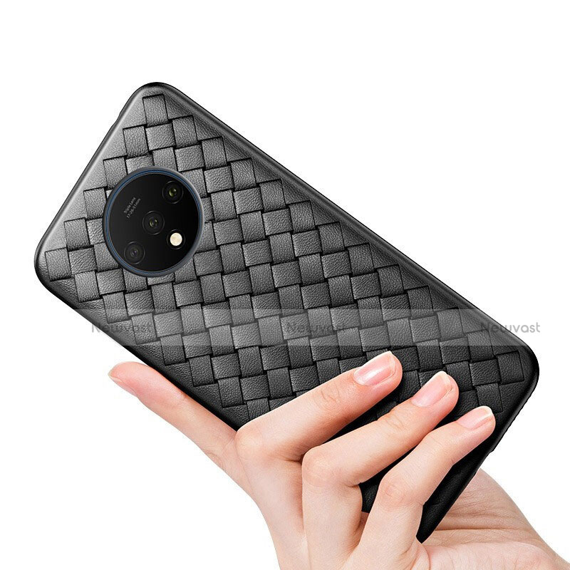 Soft Silicone Gel Leather Snap On Case Cover H01 for OnePlus 7T
