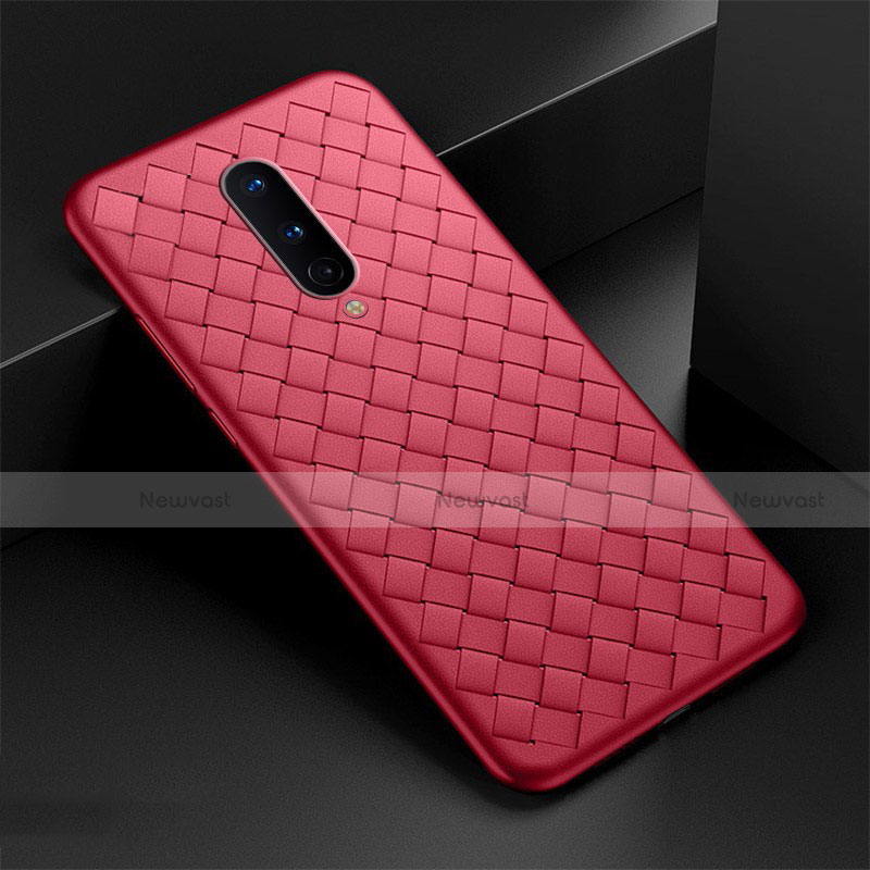 Soft Silicone Gel Leather Snap On Case Cover H01 for OnePlus 8