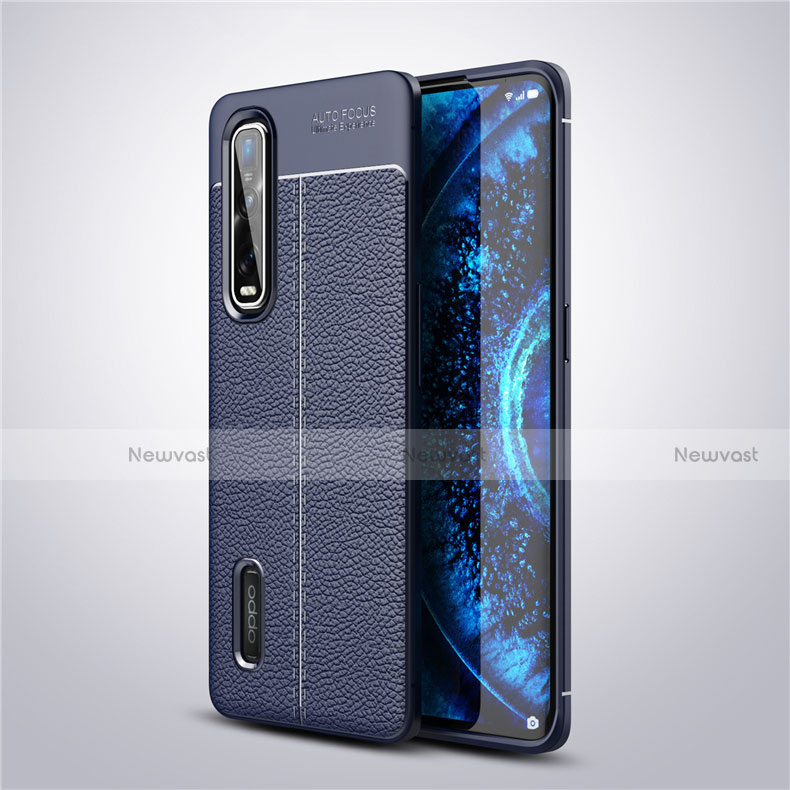 Soft Silicone Gel Leather Snap On Case Cover H01 for Oppo Find X2 Pro