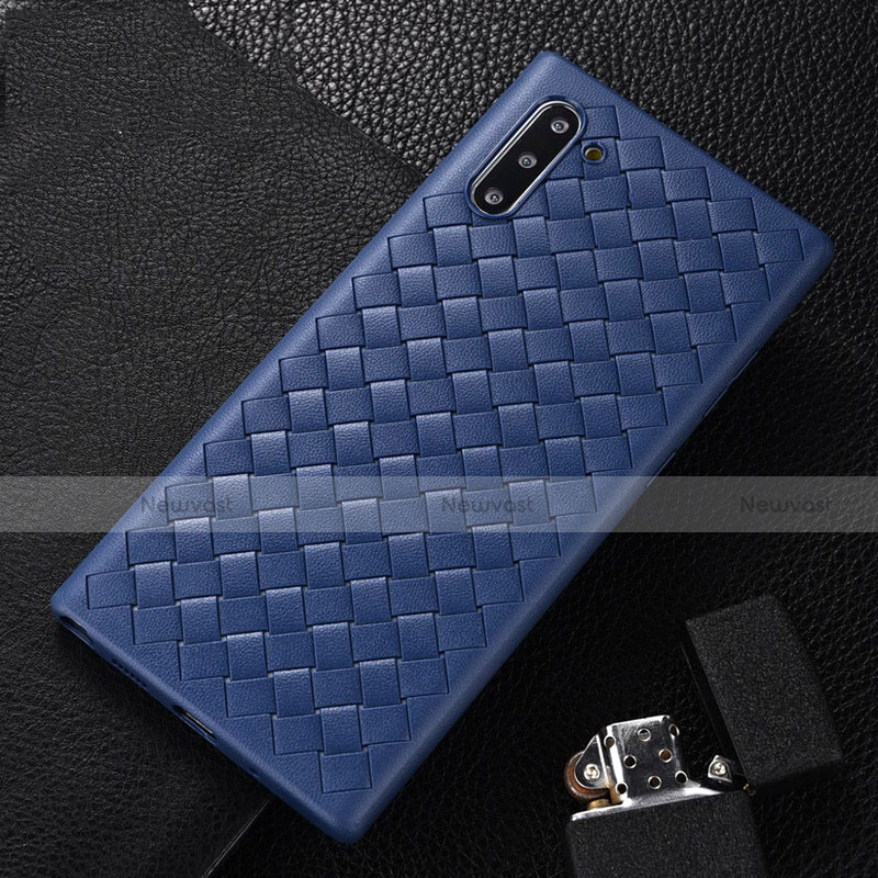 Soft Silicone Gel Leather Snap On Case Cover H01 for Samsung Galaxy Note 10 5G