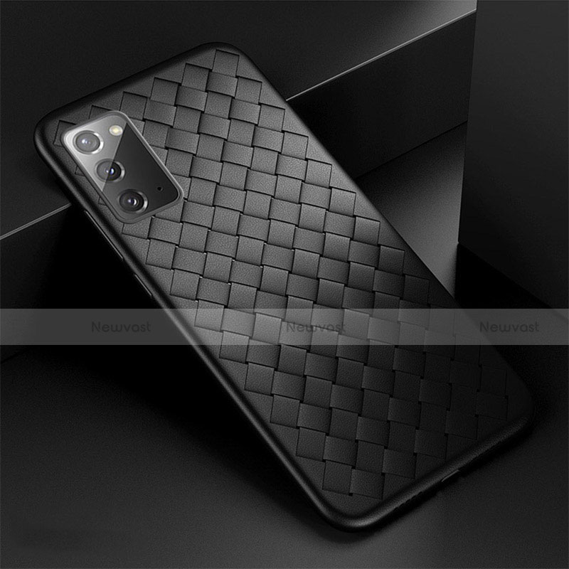 Soft Silicone Gel Leather Snap On Case Cover H01 for Samsung Galaxy Note 20 5G