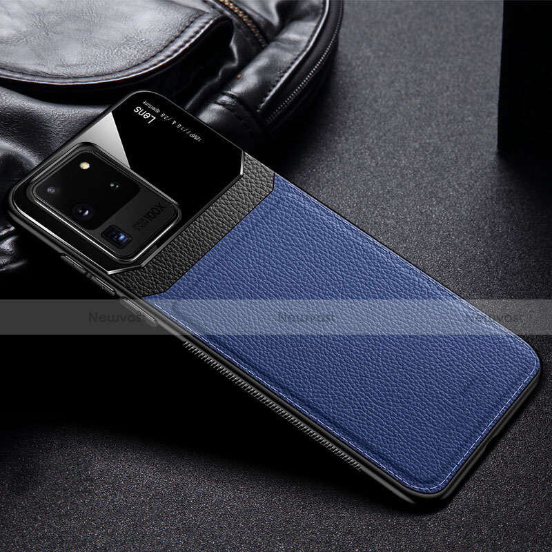 Soft Silicone Gel Leather Snap On Case Cover H01 for Samsung Galaxy S20 Ultra