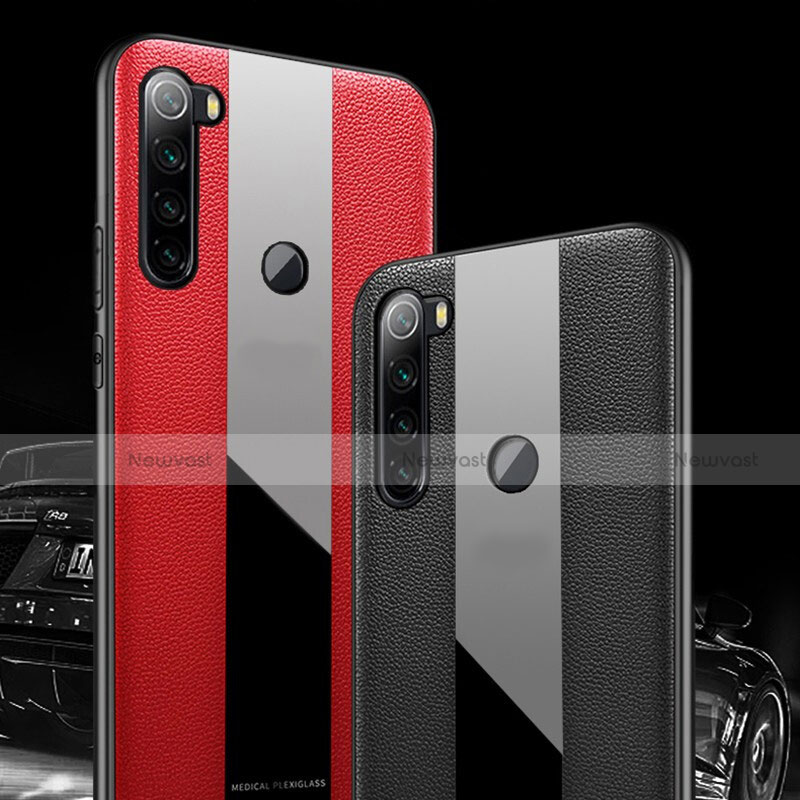 Soft Silicone Gel Leather Snap On Case Cover H01 for Xiaomi Redmi Note 8 (2021)