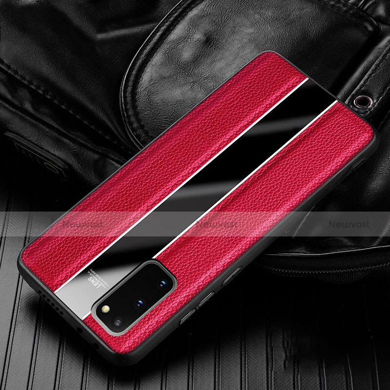 Soft Silicone Gel Leather Snap On Case Cover H02 for Samsung Galaxy S20 5G