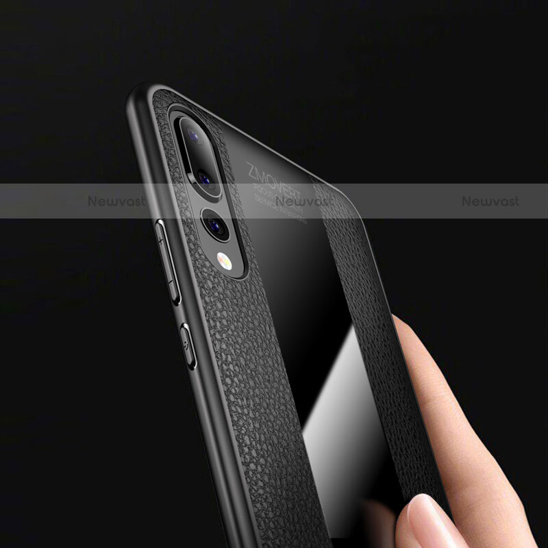 Soft Silicone Gel Leather Snap On Case Cover H03 for Huawei P20 Pro