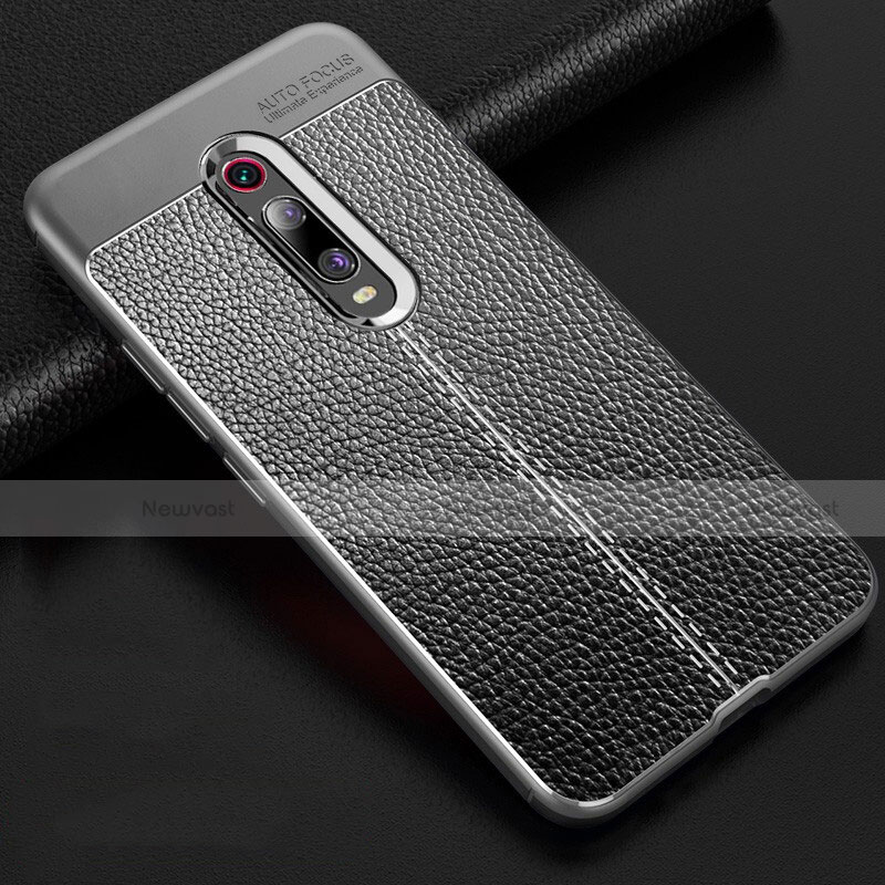 Soft Silicone Gel Leather Snap On Case Cover H03 for Xiaomi Redmi K20 Gray
