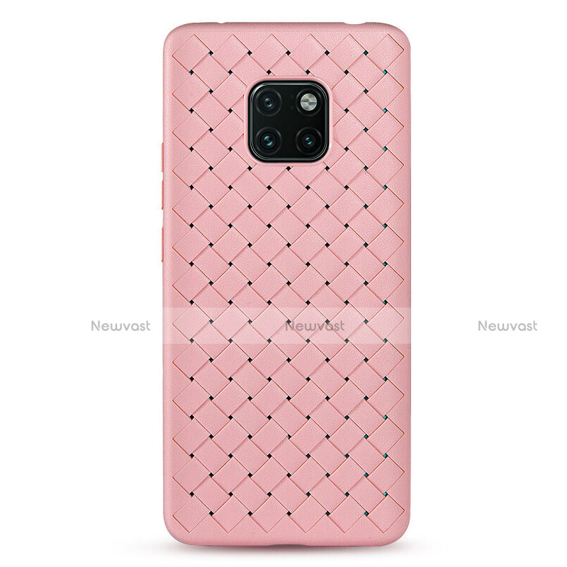 Soft Silicone Gel Leather Snap On Case Cover H04 for Huawei Mate 20 Pro