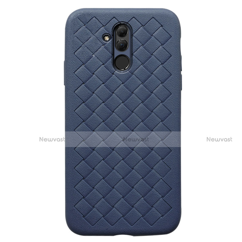 Soft Silicone Gel Leather Snap On Case Cover H05 for Huawei Mate 20 Lite