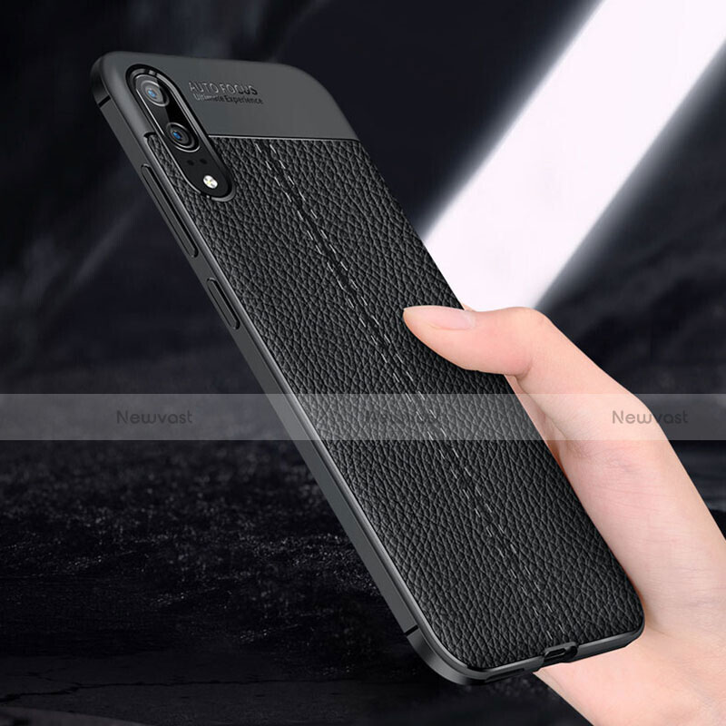 Soft Silicone Gel Leather Snap On Case Cover H06 for Huawei P20