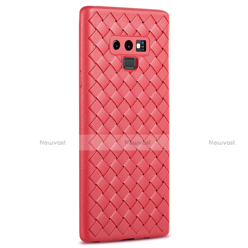 Soft Silicone Gel Leather Snap On Case Cover L01 for Samsung Galaxy Note 9