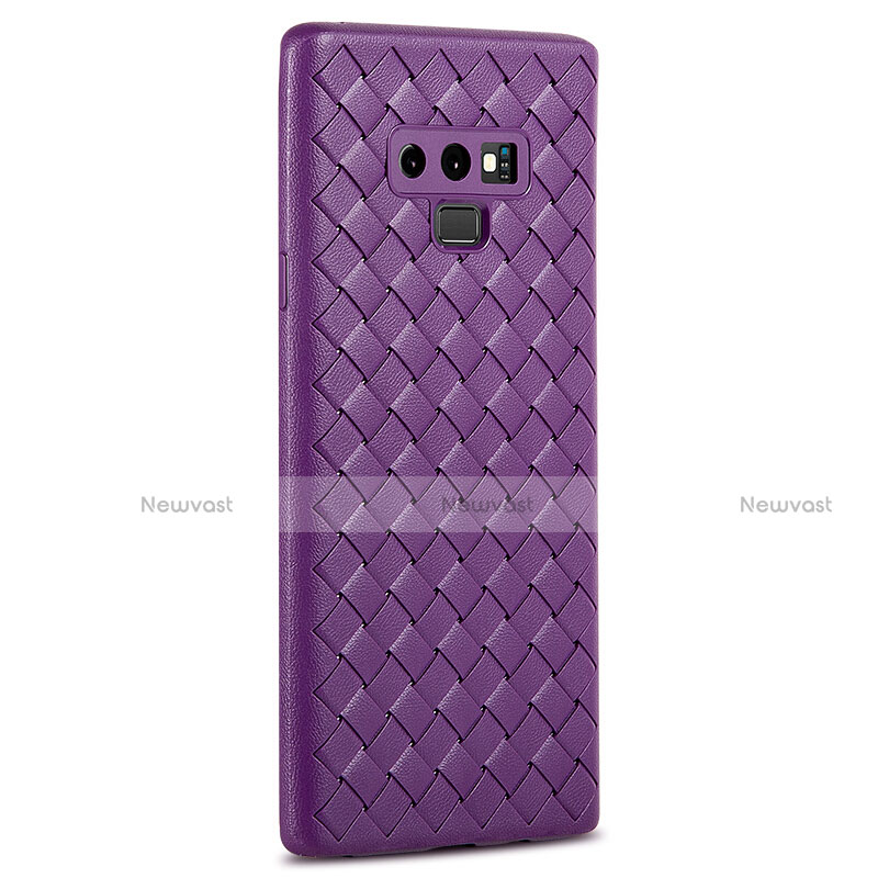 Soft Silicone Gel Leather Snap On Case Cover L01 for Samsung Galaxy Note 9