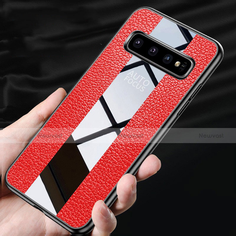 Soft Silicone Gel Leather Snap On Case Cover L01 for Samsung Galaxy S10 5G