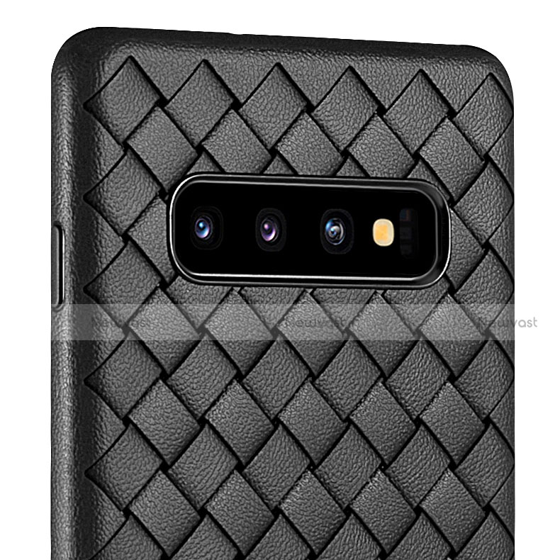 Soft Silicone Gel Leather Snap On Case Cover L02 for Samsung Galaxy S10