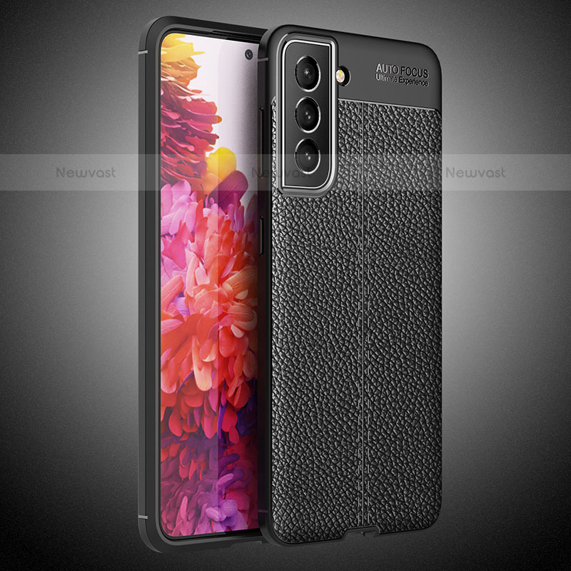 Soft Silicone Gel Leather Snap On Case Cover Q01 for Samsung Galaxy S21 Plus 5G