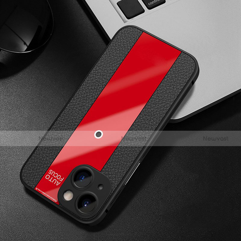 Soft Silicone Gel Leather Snap On Case Cover S01 for Apple iPhone 14