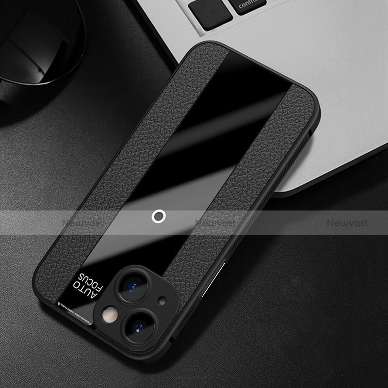 Soft Silicone Gel Leather Snap On Case Cover S01 for Apple iPhone 14