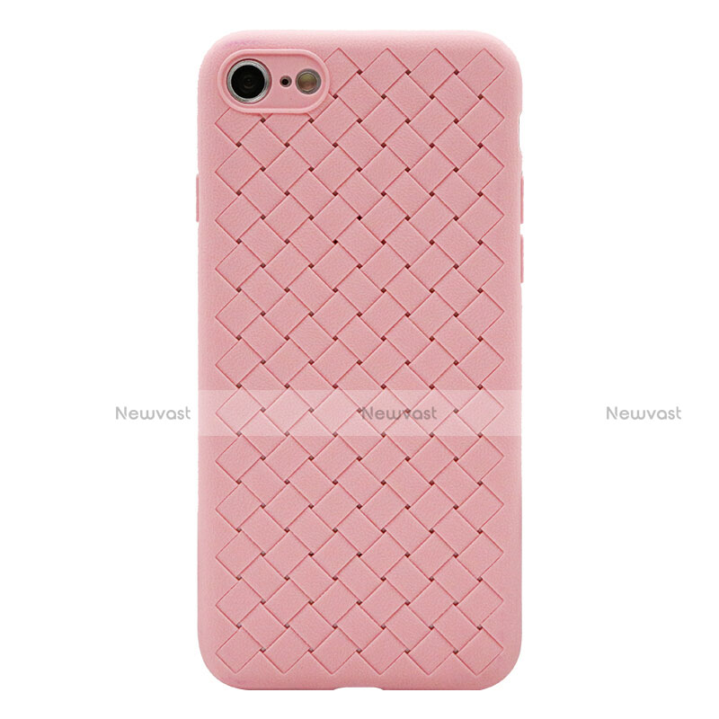 Soft Silicone Gel Leather Snap On Case Cover S01 for Apple iPhone 8