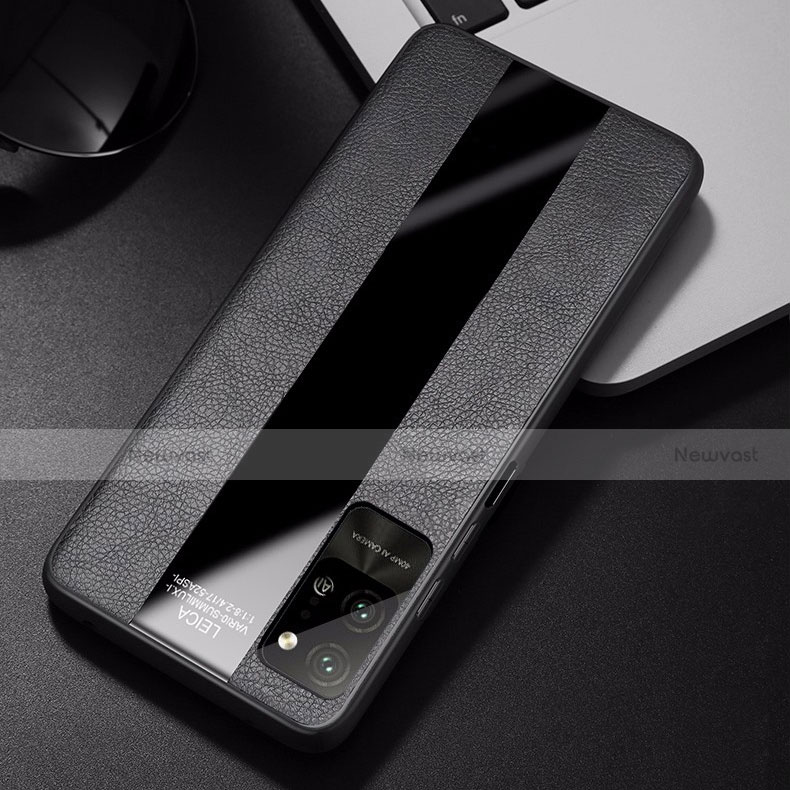 Soft Silicone Gel Leather Snap On Case Cover S01 for Huawei Honor Play4 Pro 5G
