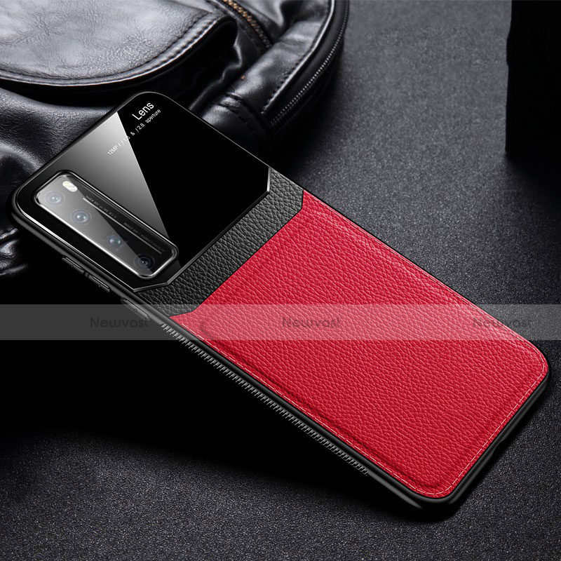 Soft Silicone Gel Leather Snap On Case Cover S01 for Huawei Nova 7 Pro 5G