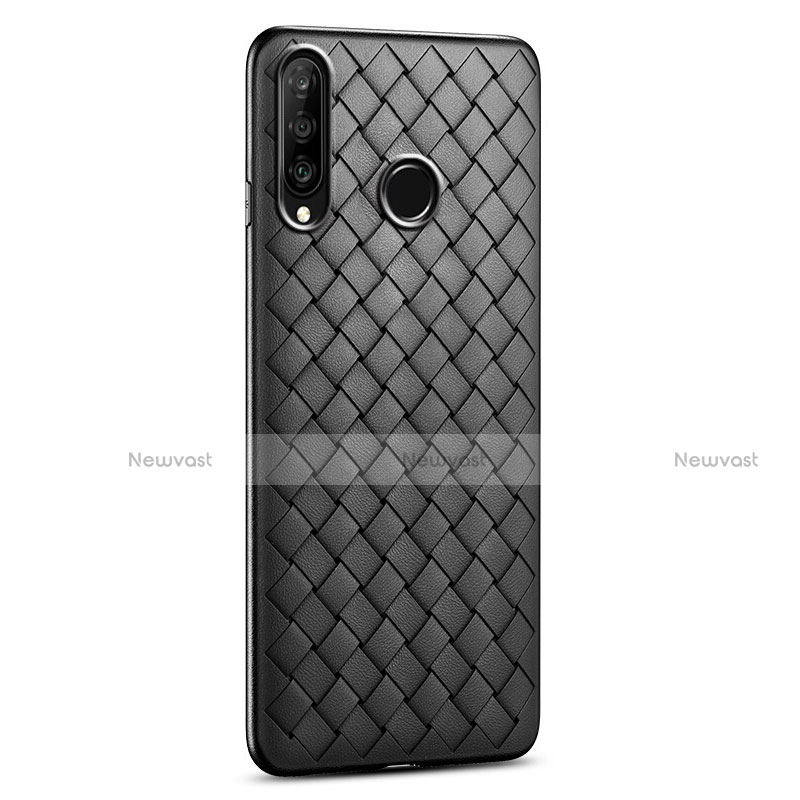 Soft Silicone Gel Leather Snap On Case Cover S01 for Huawei P30 Lite