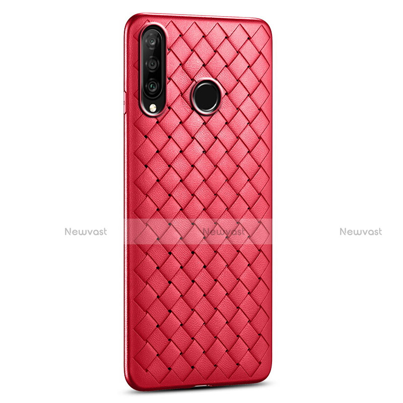 Soft Silicone Gel Leather Snap On Case Cover S01 for Huawei P30 Lite