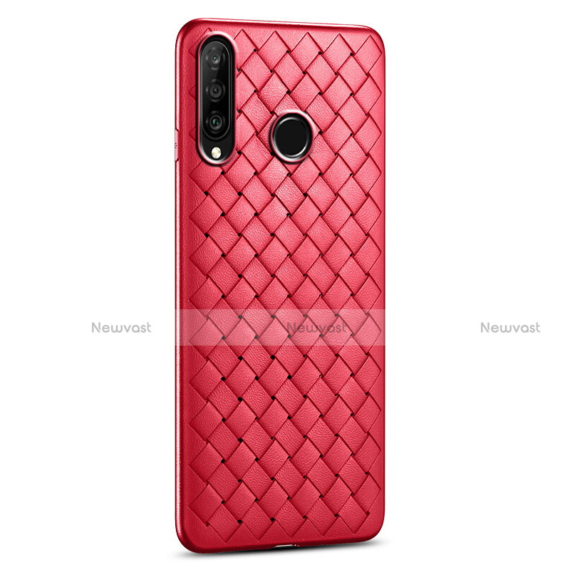 Soft Silicone Gel Leather Snap On Case Cover S01 for Huawei P30 Lite New Edition