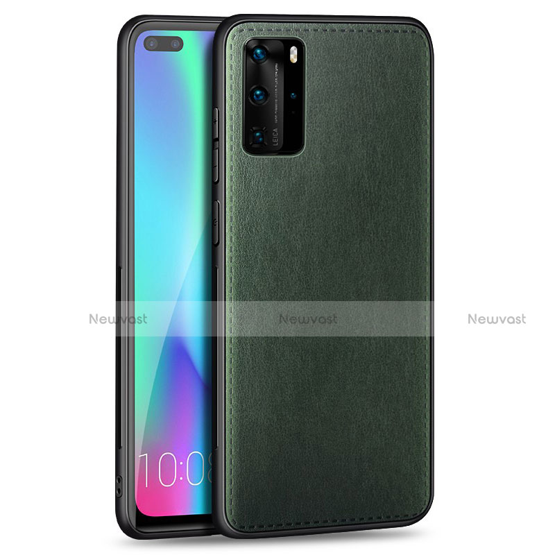 Soft Silicone Gel Leather Snap On Case Cover S01 for Huawei P40 Pro