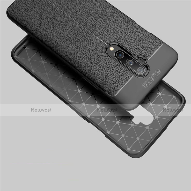 Soft Silicone Gel Leather Snap On Case Cover S01 for OnePlus 7T Pro 5G