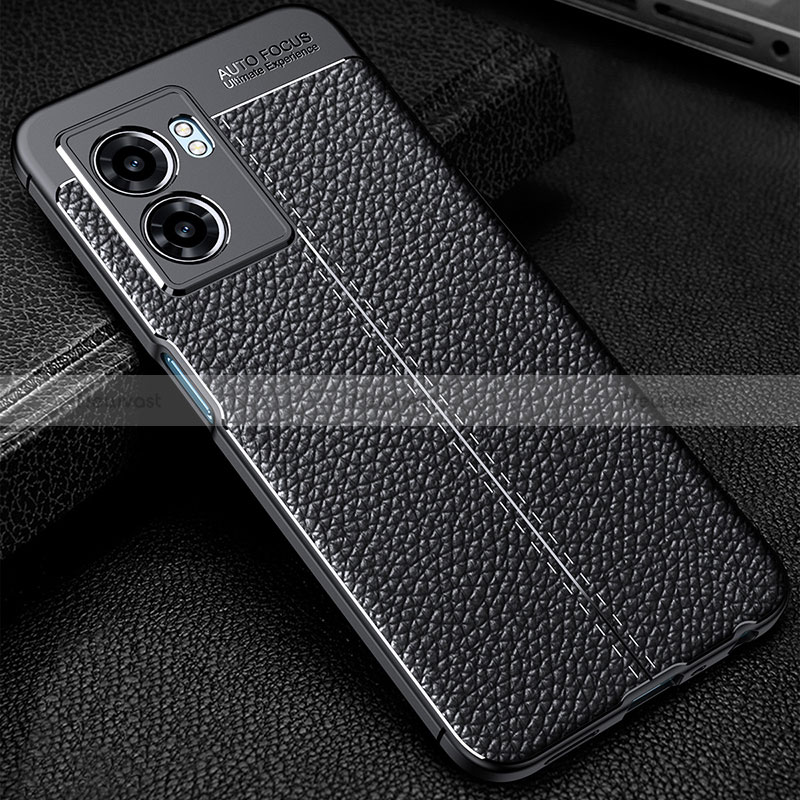 Soft Silicone Gel Leather Snap On Case Cover S01 for Oppo A56S 5G