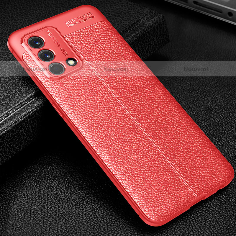 Soft Silicone Gel Leather Snap On Case Cover S01 for Oppo A74 4G