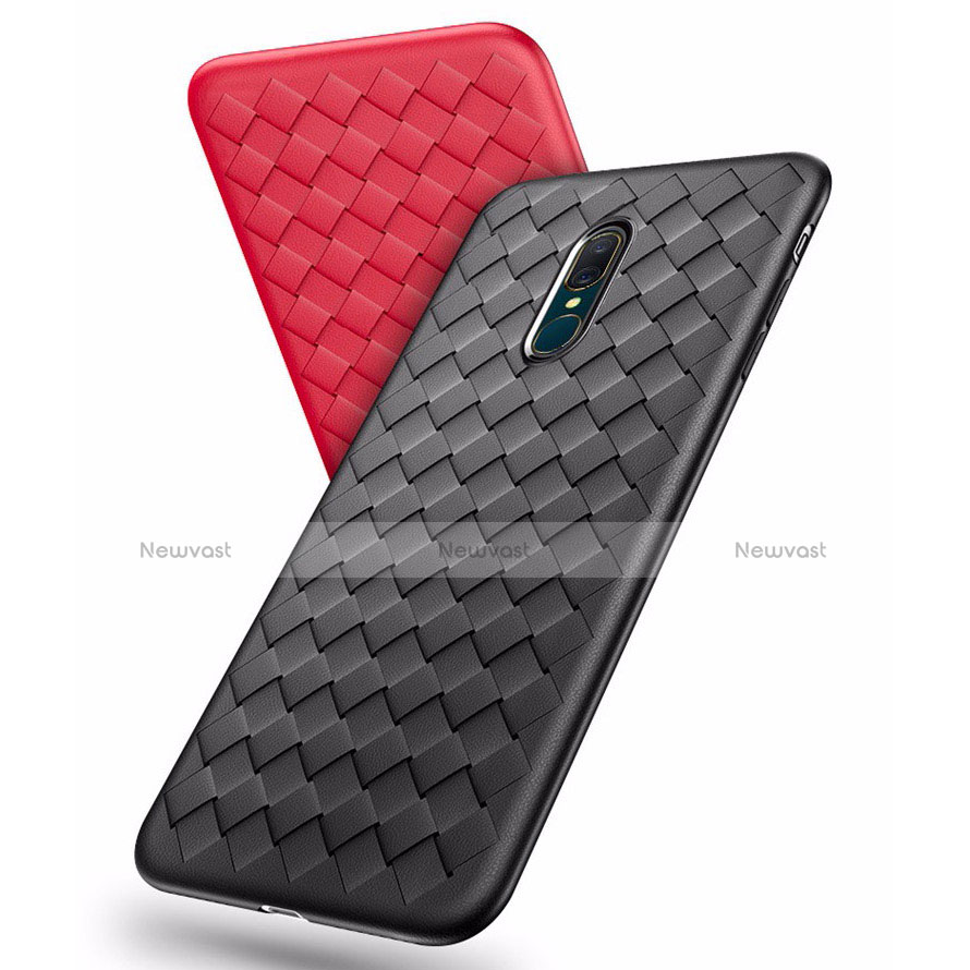 Soft Silicone Gel Leather Snap On Case Cover S01 for Oppo A9