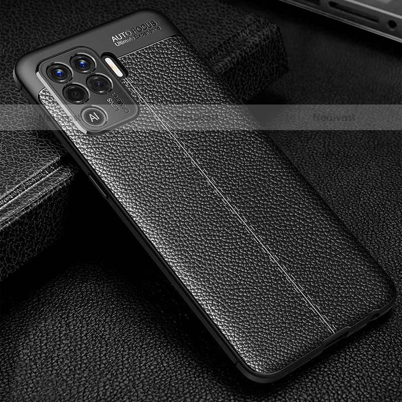 Soft Silicone Gel Leather Snap On Case Cover S01 for Oppo A94 4G